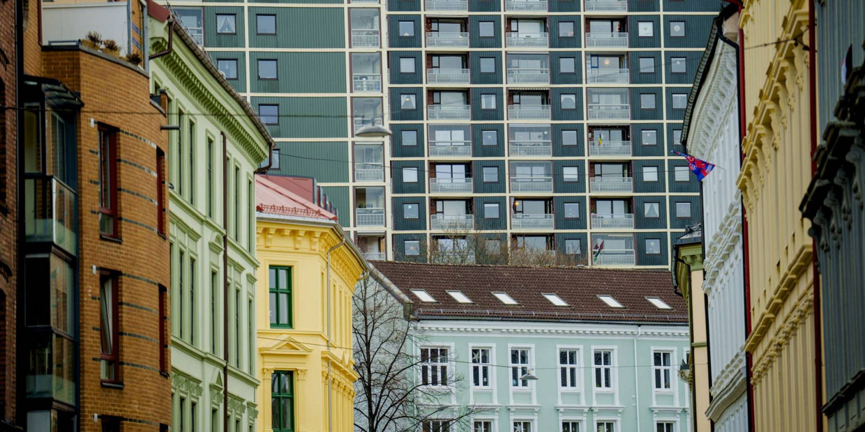Ulike bygårder i storby